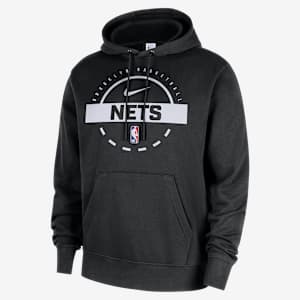 Brooklyn Nets Club Men's Nike NBA Practice Pullover Hoodie. Nike.com